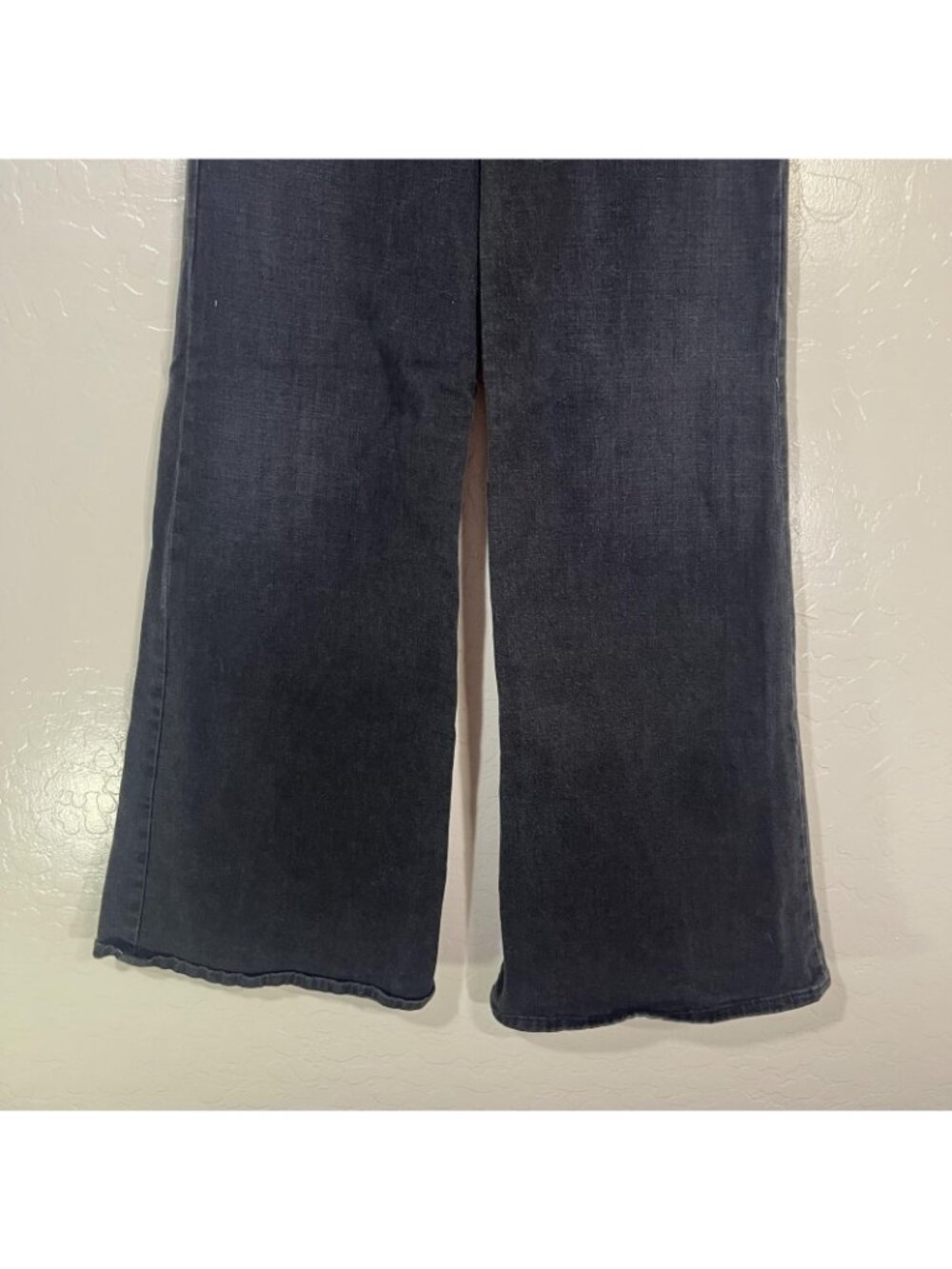 FRAME Le Palazzo Jeans Womens 26 Black Charcoal High Rise Wide Leg 26x29 Denim - Picture 3 of 9